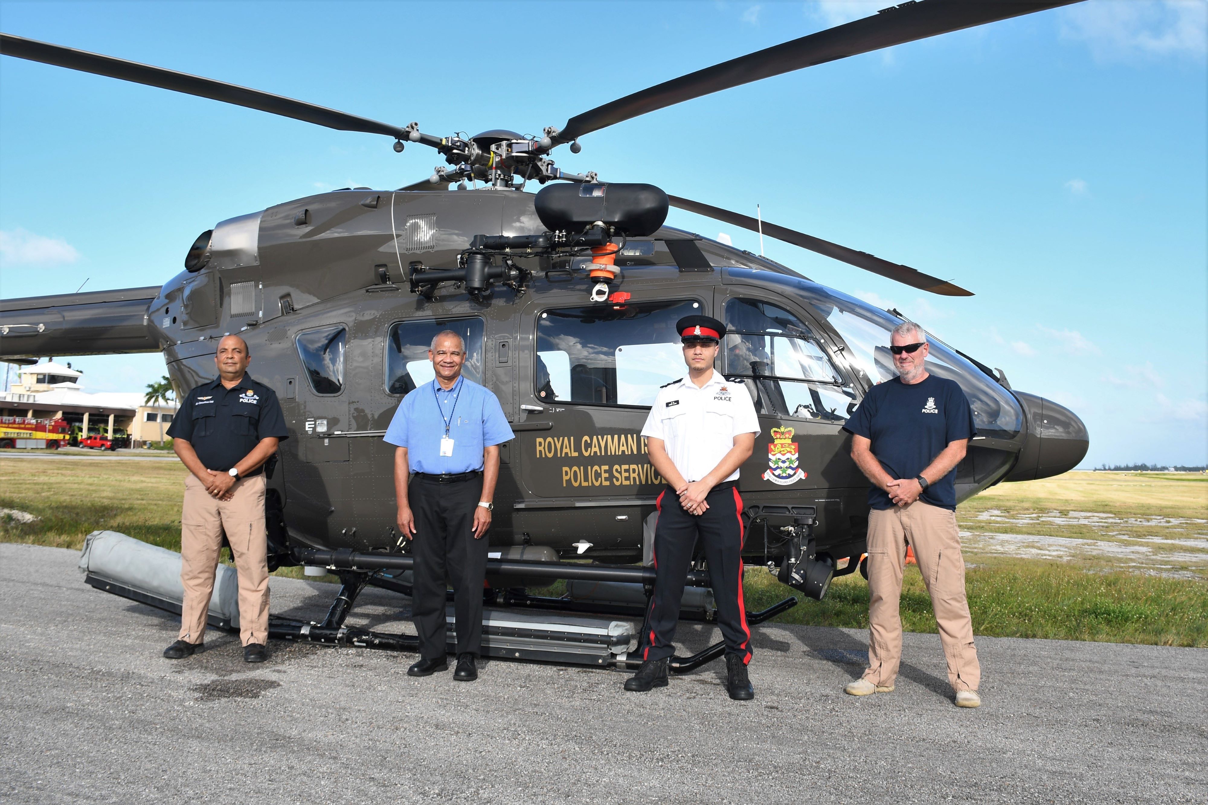 (left to right) Inspector Mohammed, Captain Miller, AC McLean, and Mr. Fitzgerald