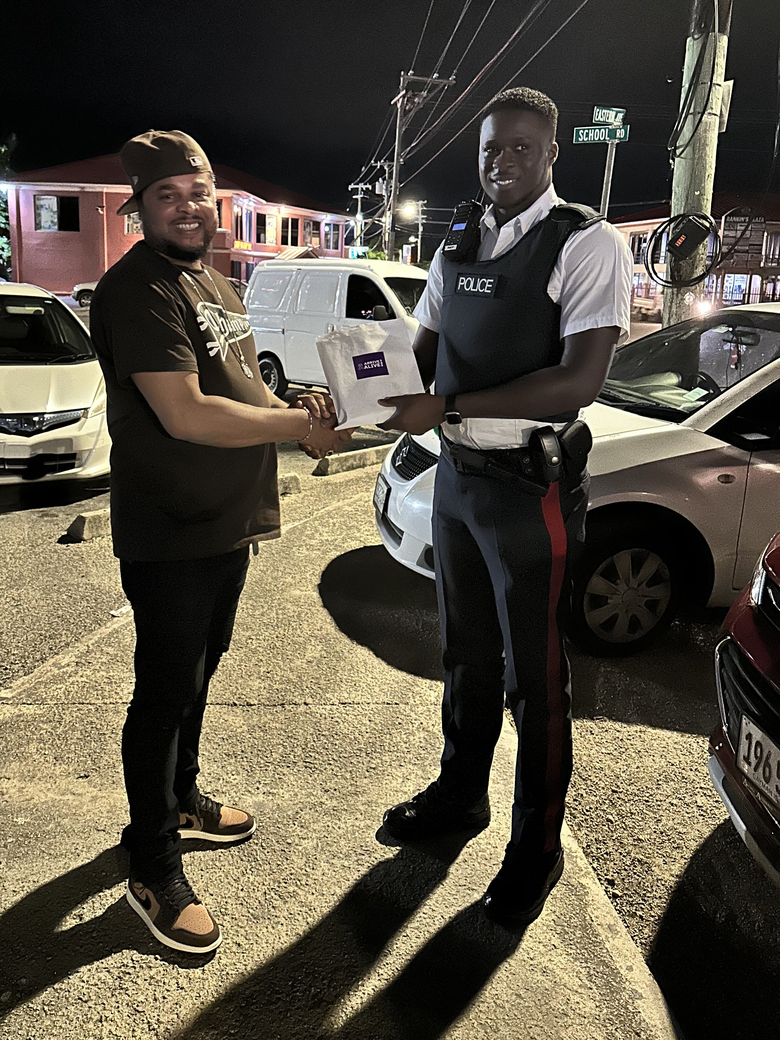 1.	The owner of a bar on Eastern Avenue receives an Arrive Alive 345 information packet from PC Stewart.