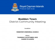 Bodden Town  District Community Meeting