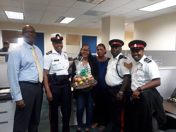 Bodden Town CPD Officers Organize Presentation to Frances Bodden Children’s Home by CNB Staff Member
