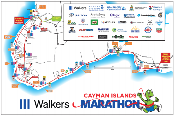 Road Closures and Traffic Advisory for Cayman Islands Marathon, 2-3 December