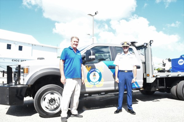 Cayman Islands Coast Guard Takes Possession of Two New Ford F550 Vehicles, 29 April
