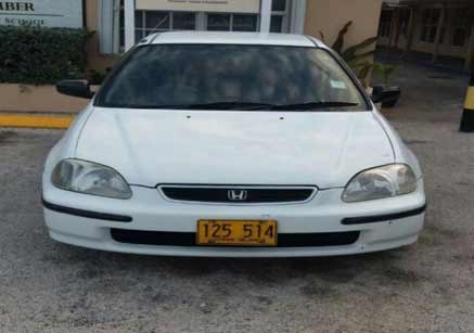 Honda Civic Stolen in West Bay