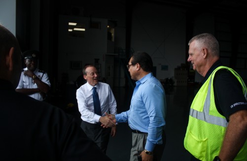 His Excellency the Governor Martyn Roper Spends Morning on Patrol with CPD