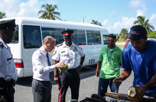 His Excellency the Governor Martyn Roper Spends Morning on Patrol with CPD