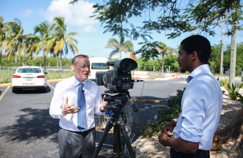 His Excellency the Governor Martyn Roper Spends Morning on Patrol with CPD