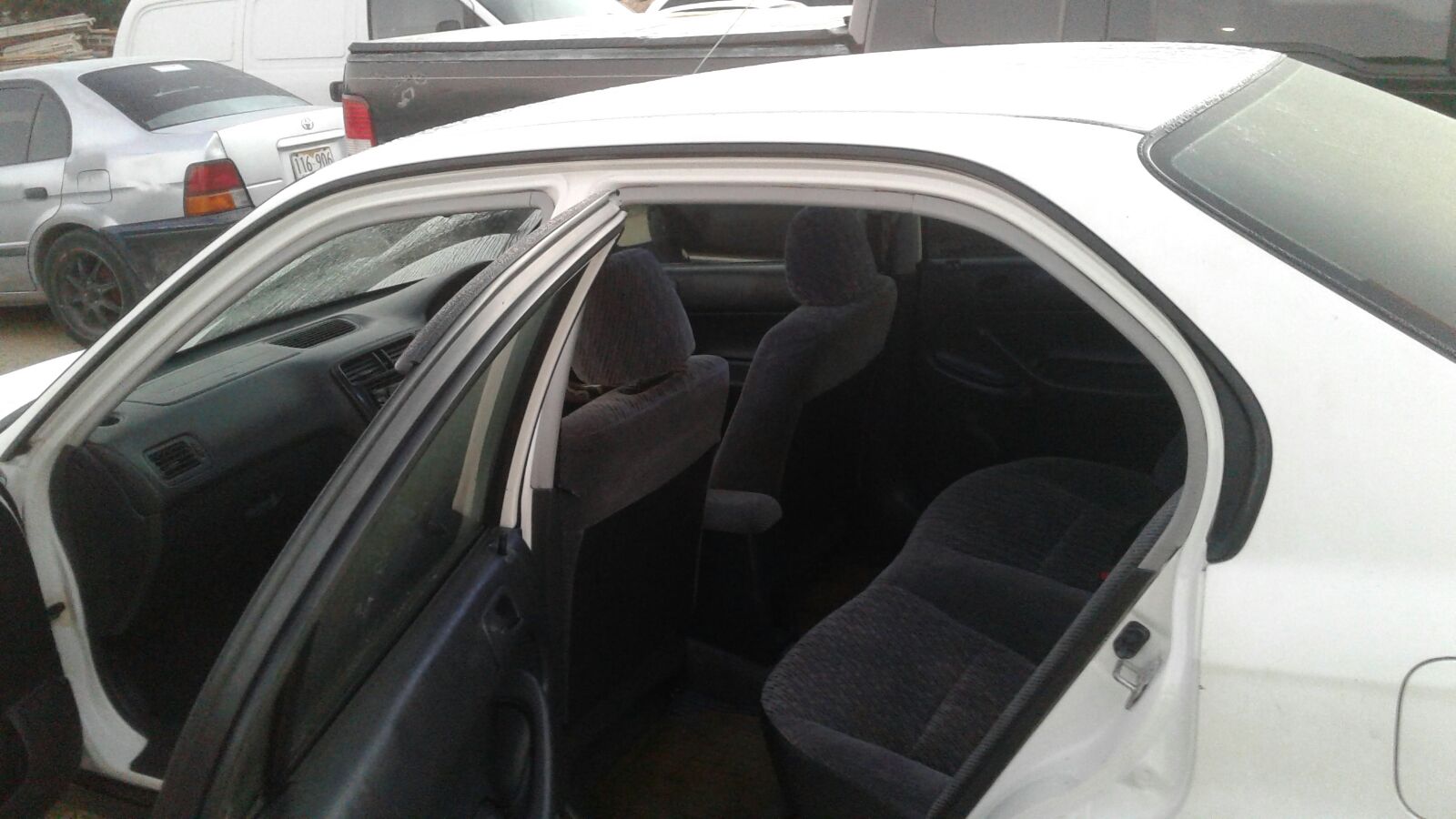 The interior of the stolen vehicle