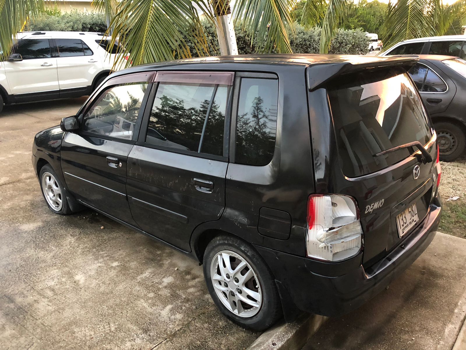 The 2000 Mazda Demio that was stolen.